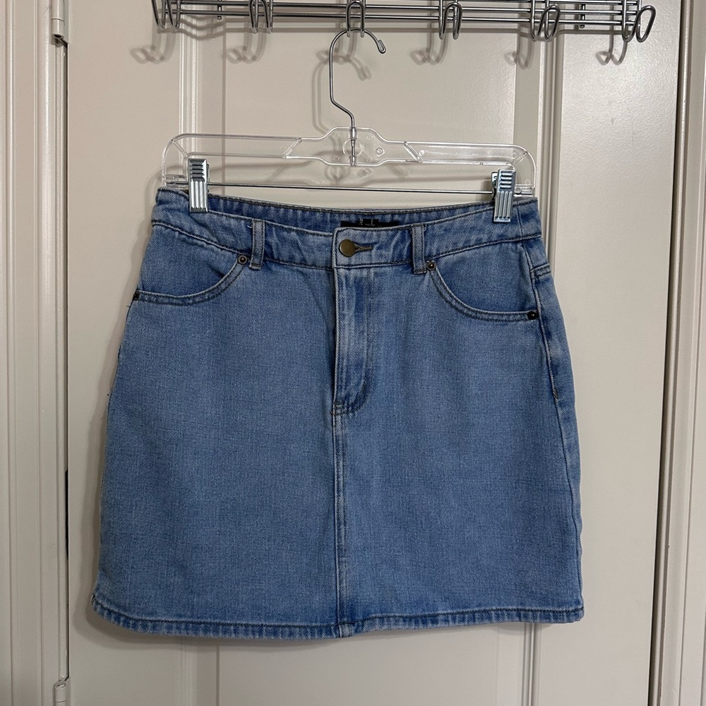 Forever 21 Light Blue Denim Mini Skirt